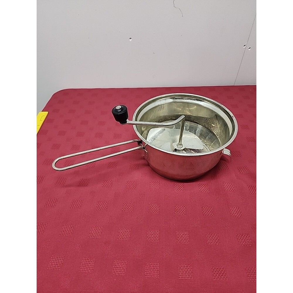 Vintage Large 9 Inch Foley Food Mill 2 Qt Stainless Steel